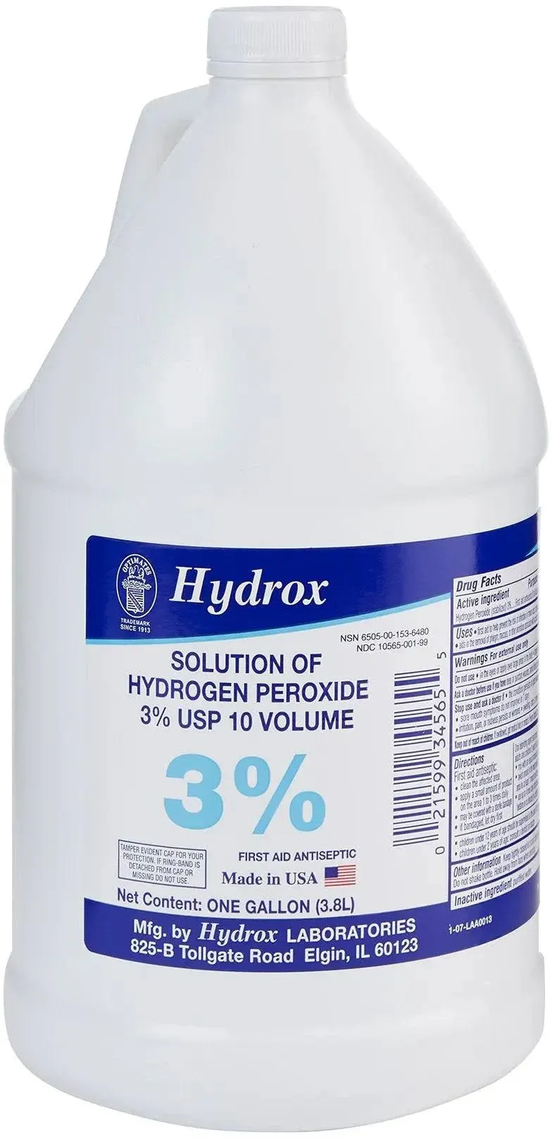 Hydrox Hydrogen Peroxide Antiseptic, 1 gal. Bottle