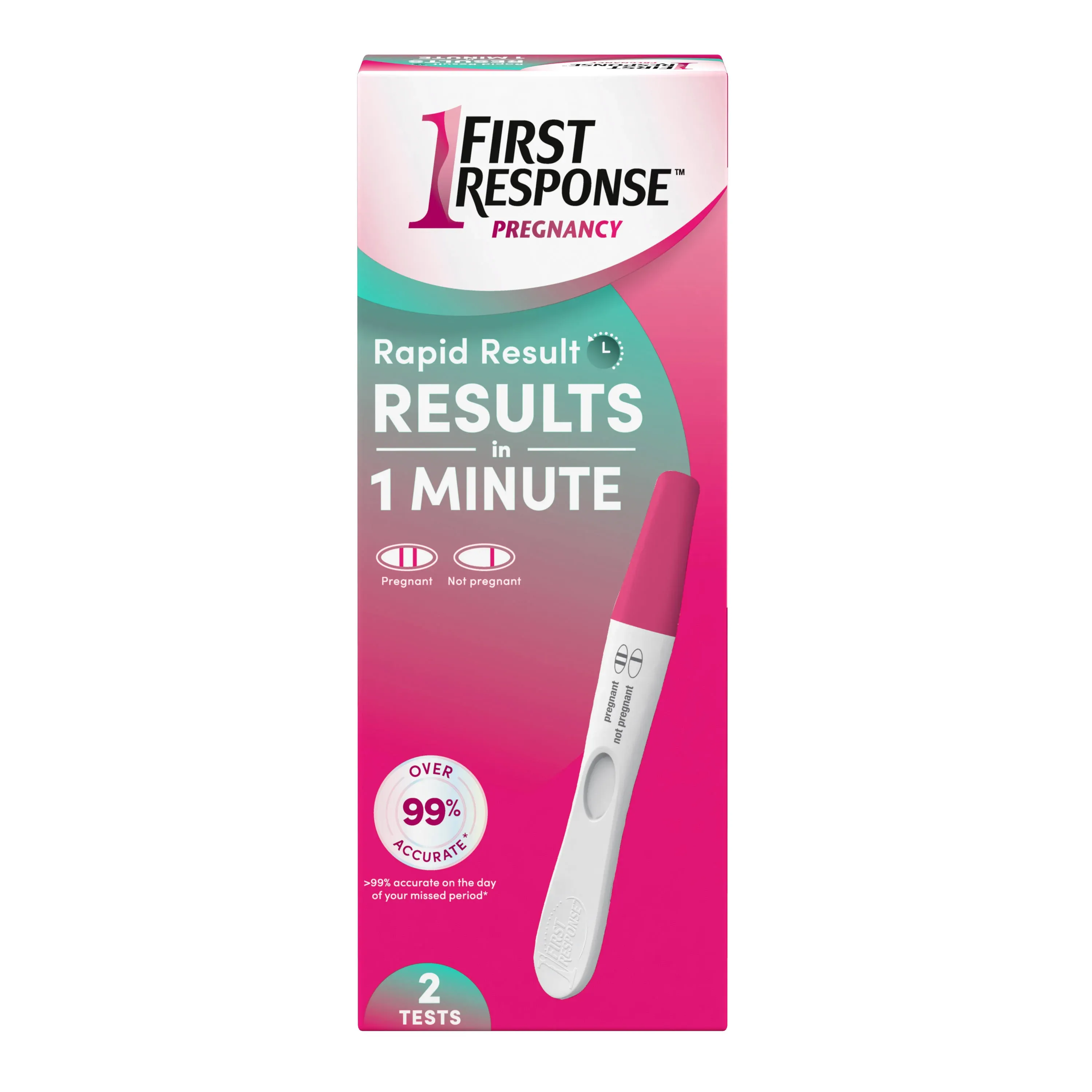 First Response Rapid Result Pregnancy Test, 2 Pack