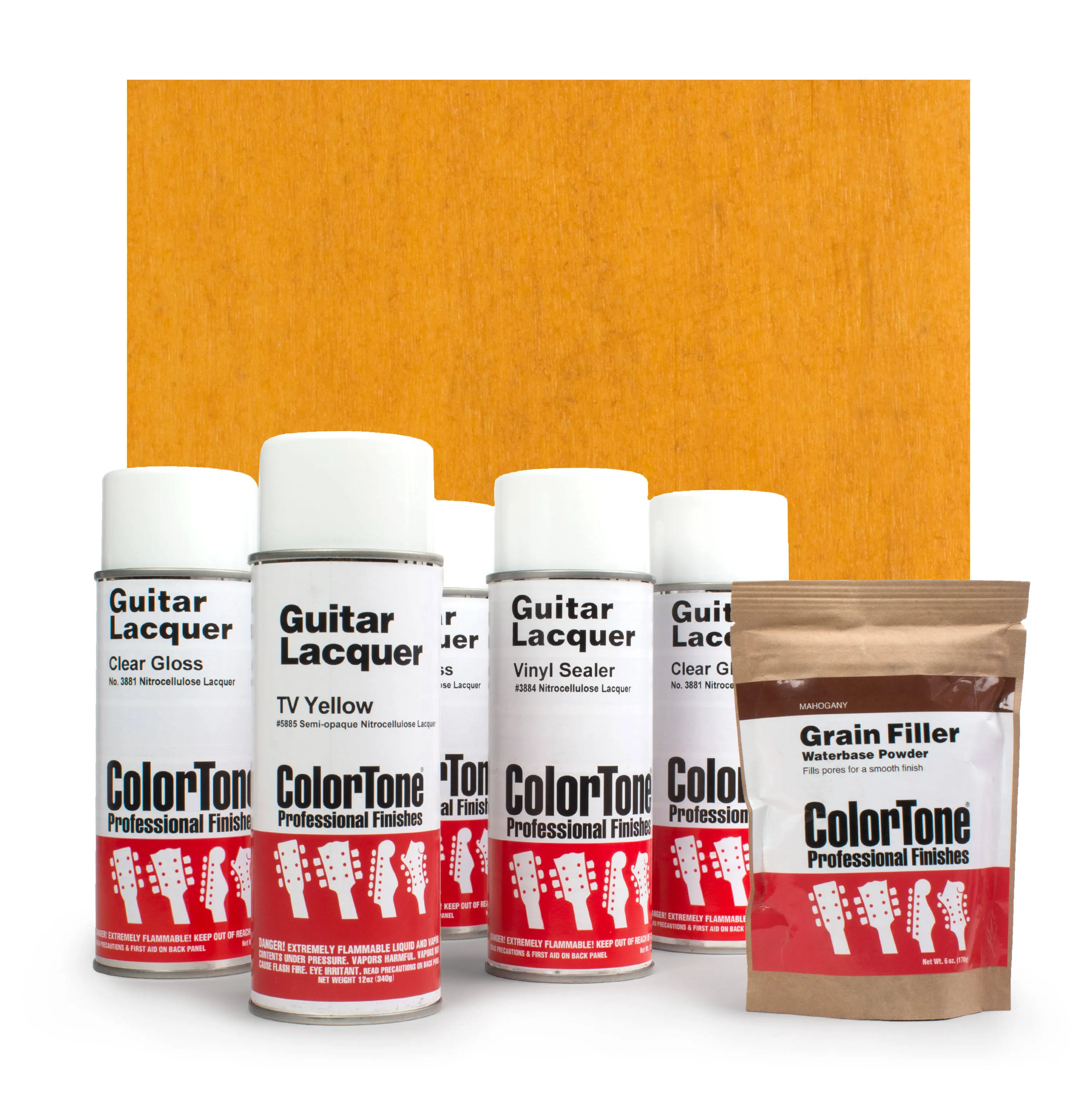 ColorTone Aerosol Finishing Set with 50s Classic Color Lacquer, Aged Clear