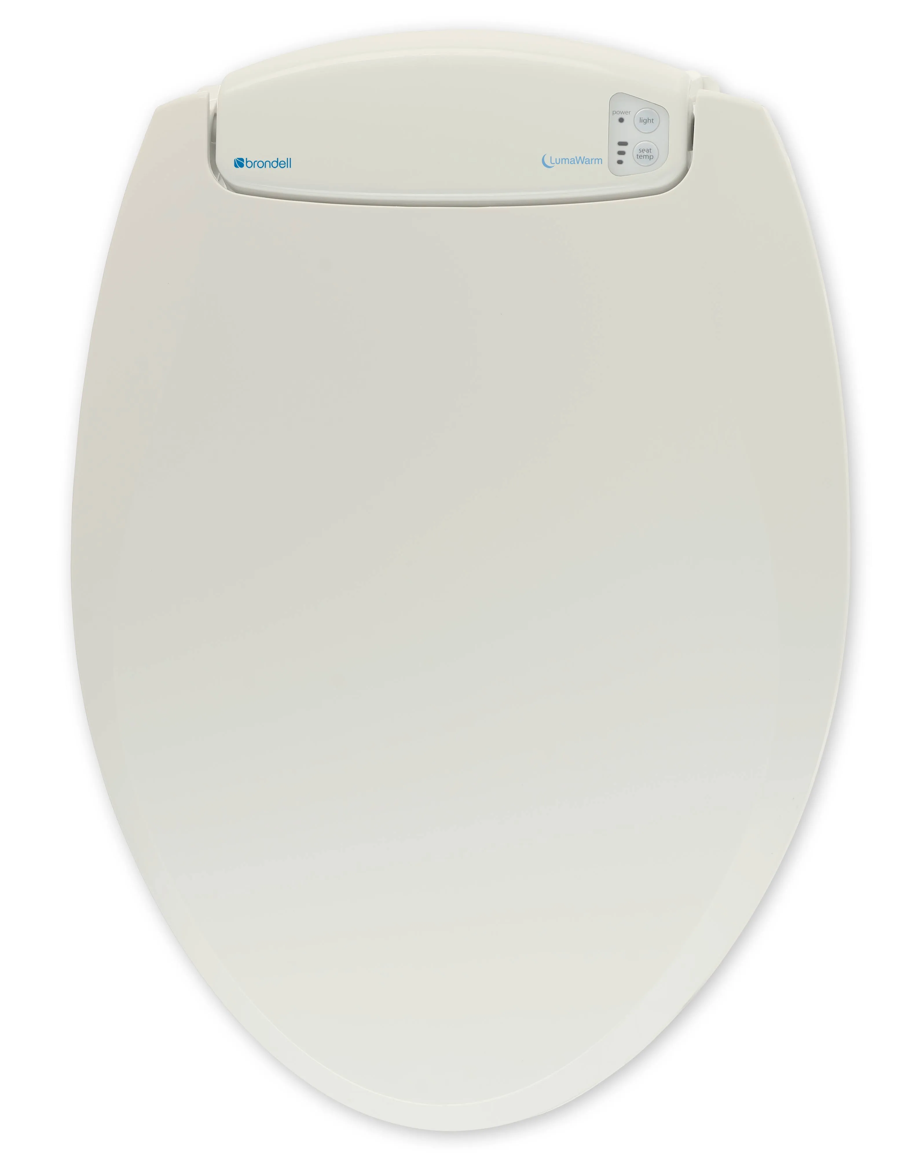 LumaWarm - L60-RW ROUND Heated Electric Warm Toilet Seat Nightlight WHITE