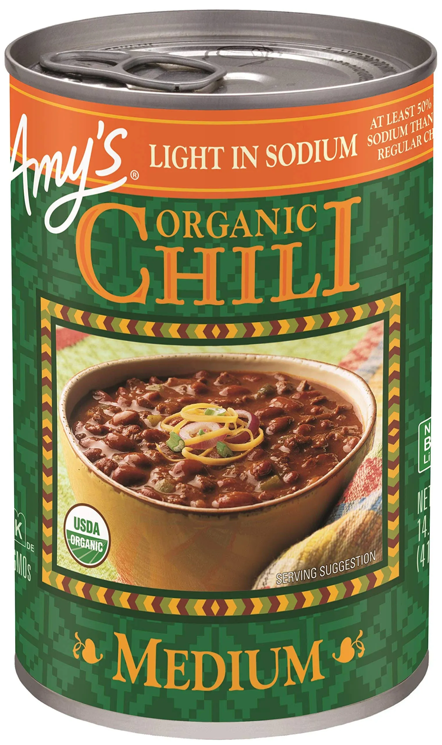 Amys Chili, Organic, Medium - 14.7 oz