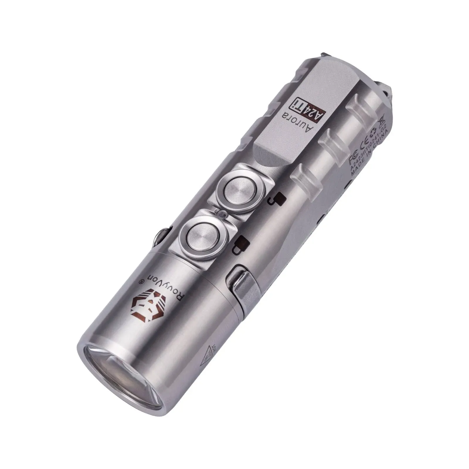 RovyVon Aurora A24 G2 Titanium LED Flashlight,100<wbr/>0 Lumen Pocket Flashlight wi...