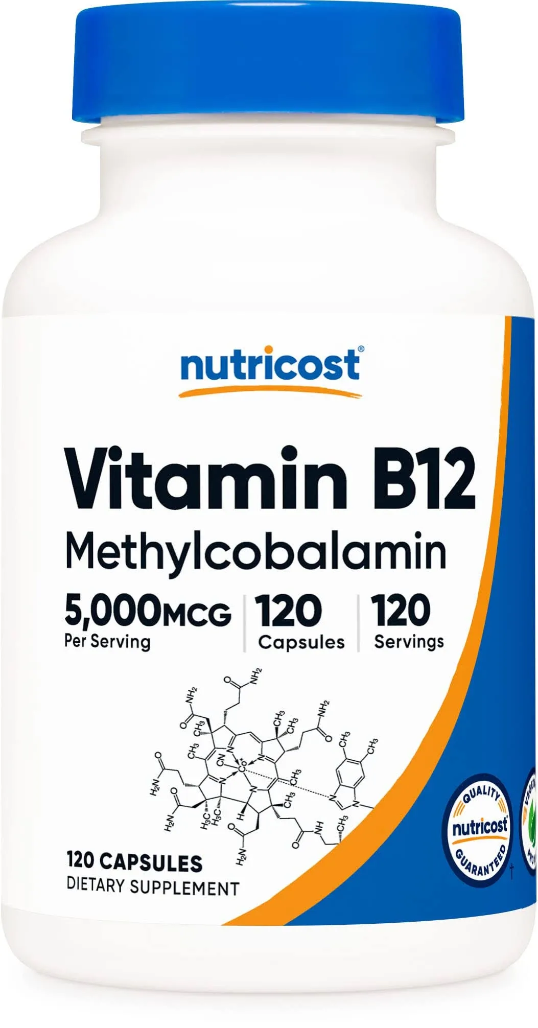 Nutricost Vitamin B12, 5000 mcg / 120 Capsules