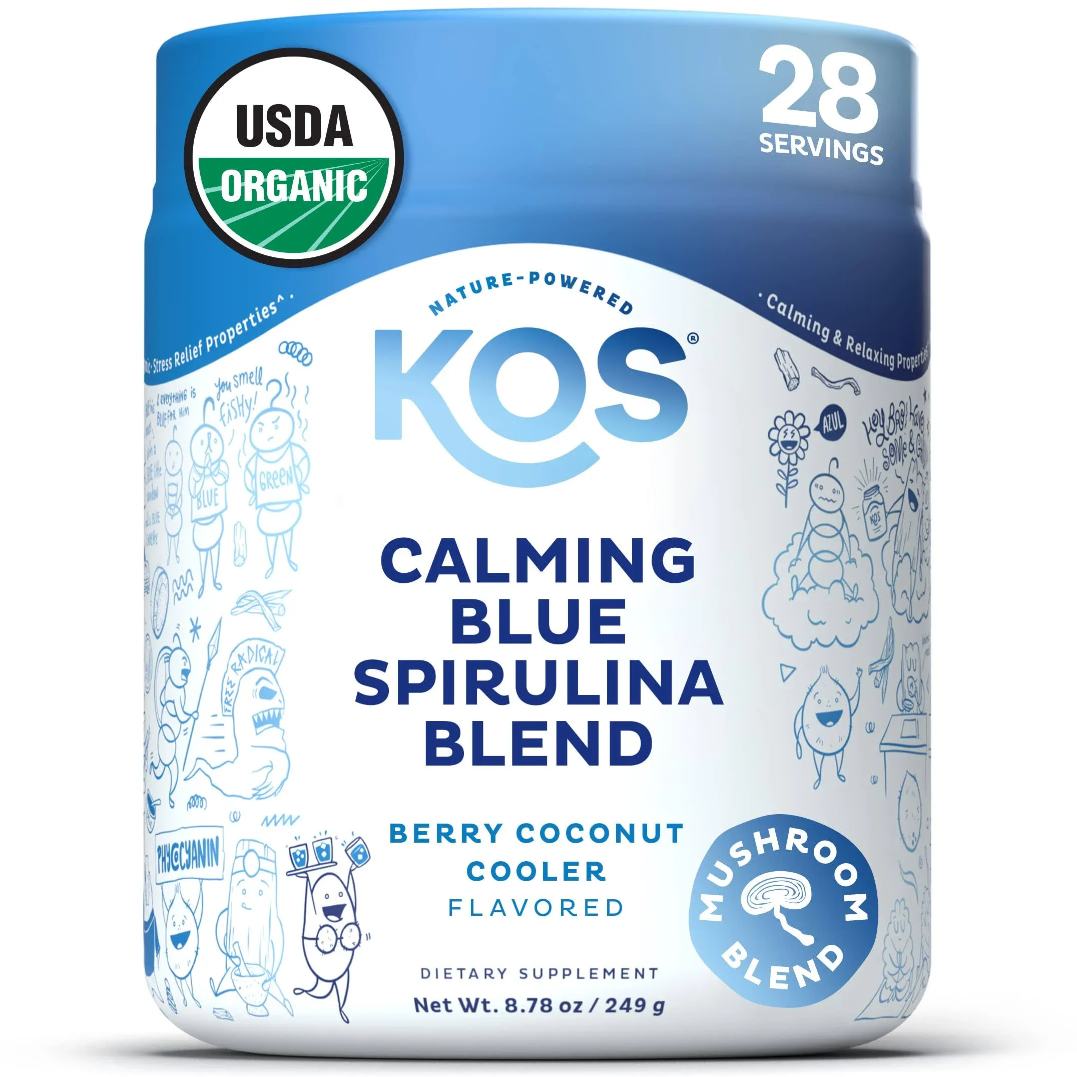 Kos Blue Spirulina Blend Calming