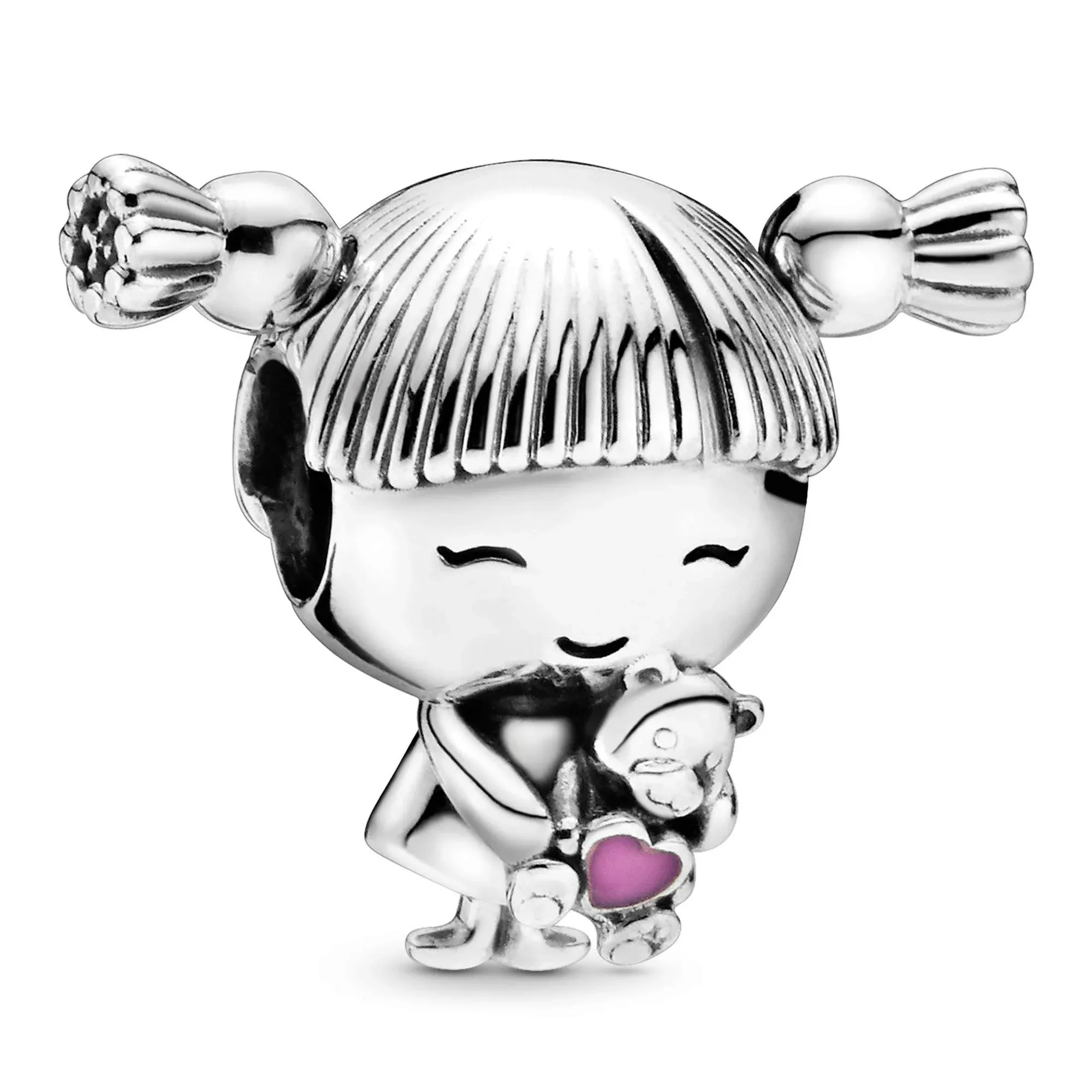 Pandora Girl with Pigtails Charm - 798016EN160