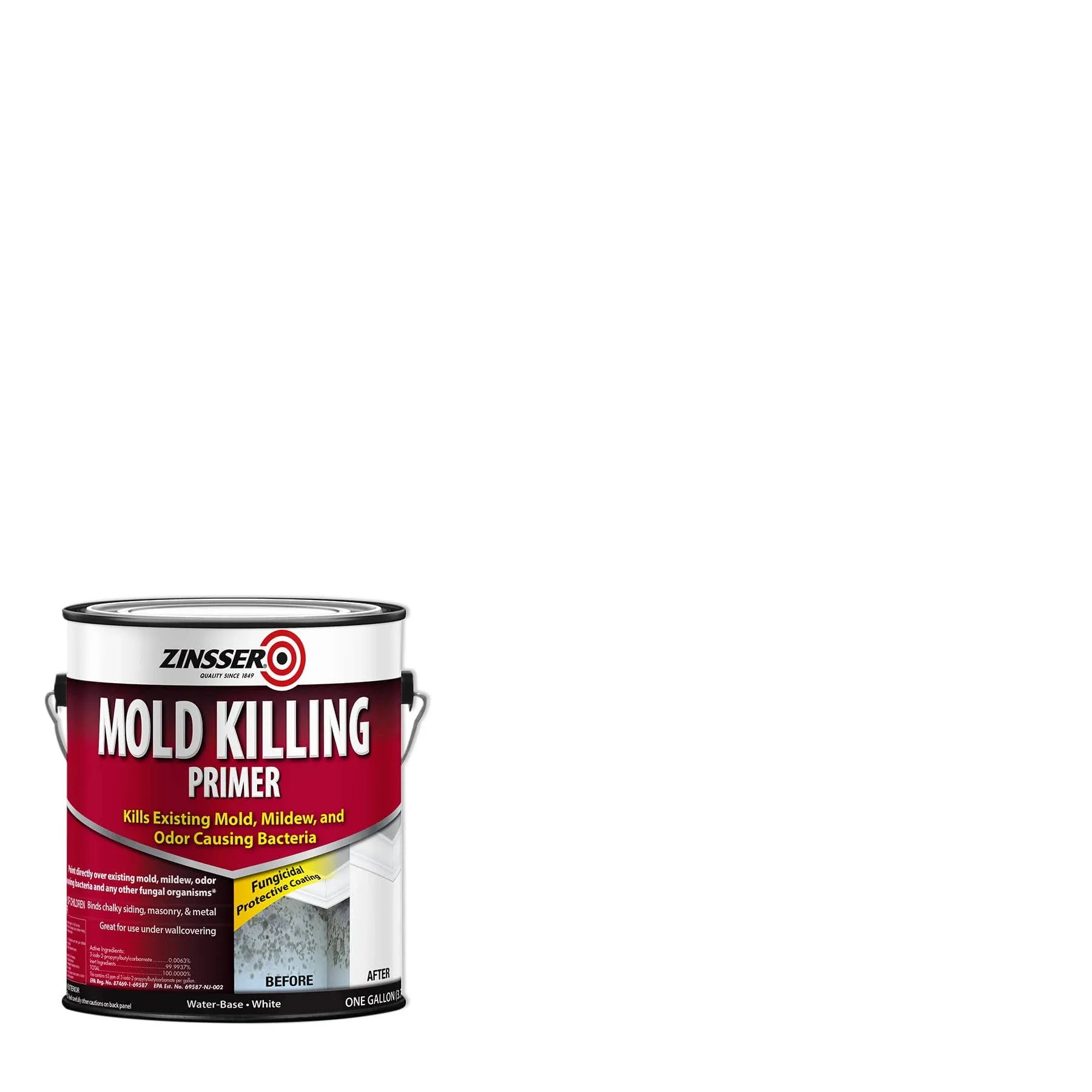 Zinsser 276049CT Mold Killing Primer – 2 / Carton – White