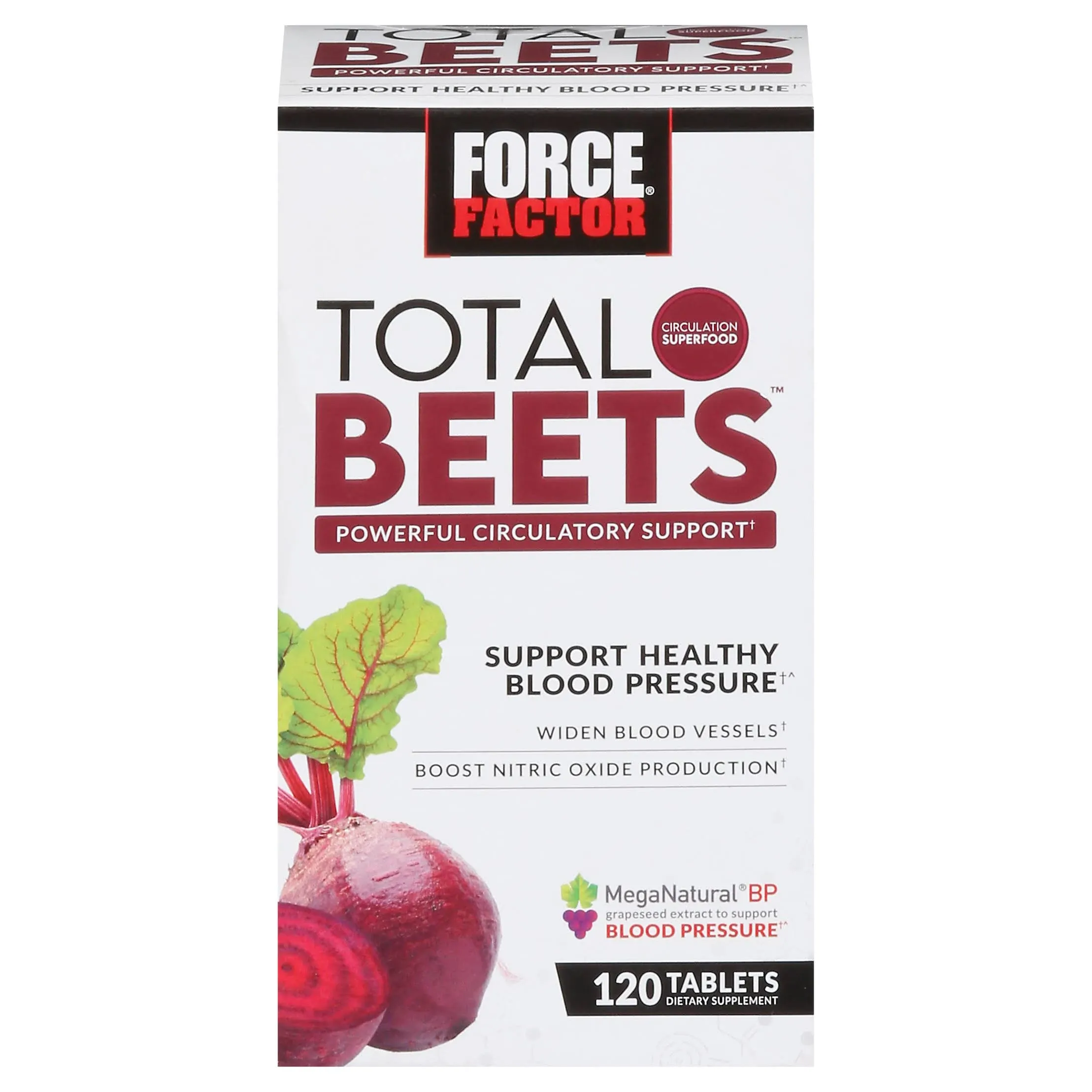 Force Factor, Total Beets, Puissant soutien de la circulation, 120 comprimés