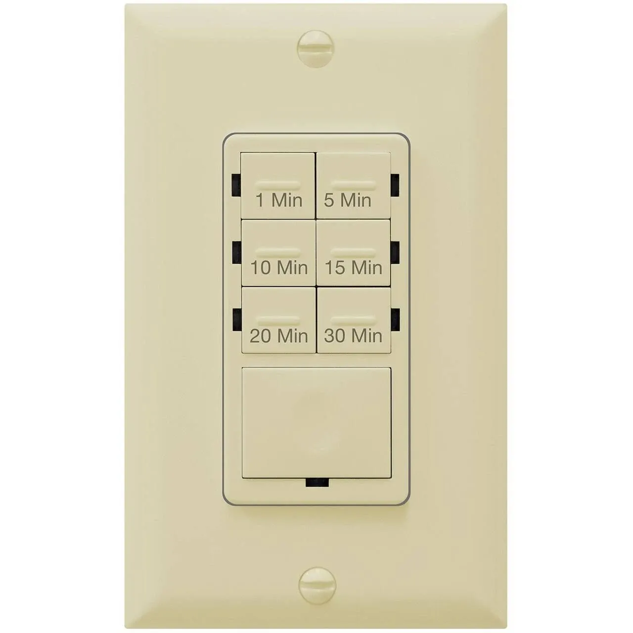 Enerlites In-Wall Preset Countdown Timer Switch (1 Minute-30 Minutes) Ivory