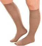 Women&#x27;s Plus Size Knee High Stockings - Pack Of 6