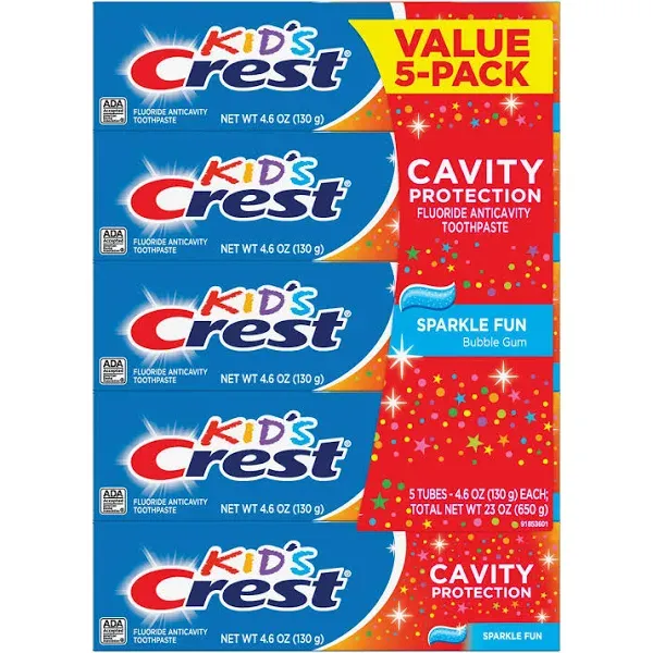 Crest Kid's Toothpaste Sparkle Fun (4.6 oz 5 pk.)