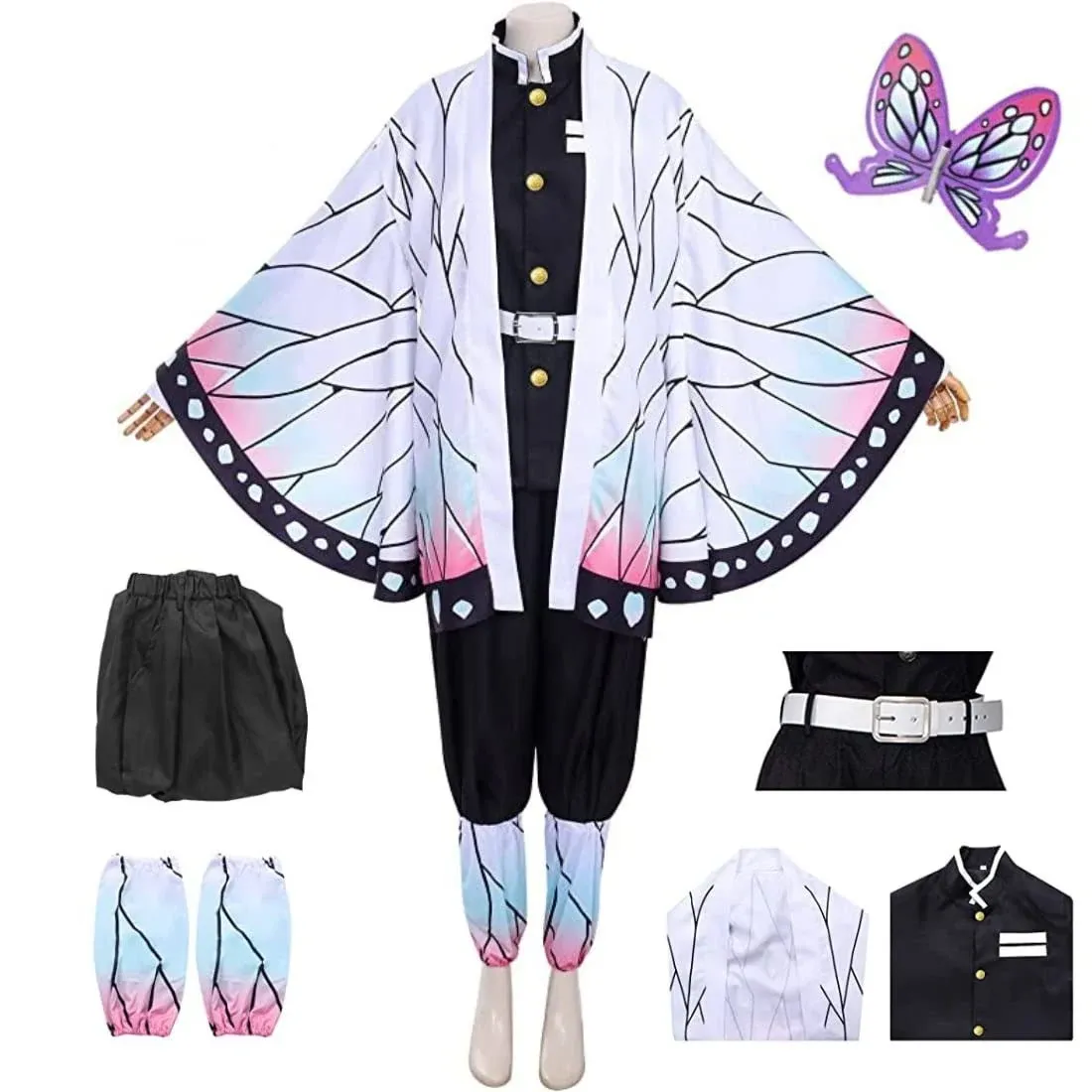 Cosplay Life Demon Killer Vanquisher Complete Anime Costume Set Kimono Cardigan - Halloween Outfit For Unisex Adult