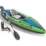 Intex Challenger K1 1-Person Inflatable Sporty Kayak and Pump