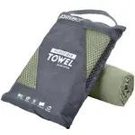 Rainleaf Microfiber Towel, 40 x 72 INCHES. Army Green.