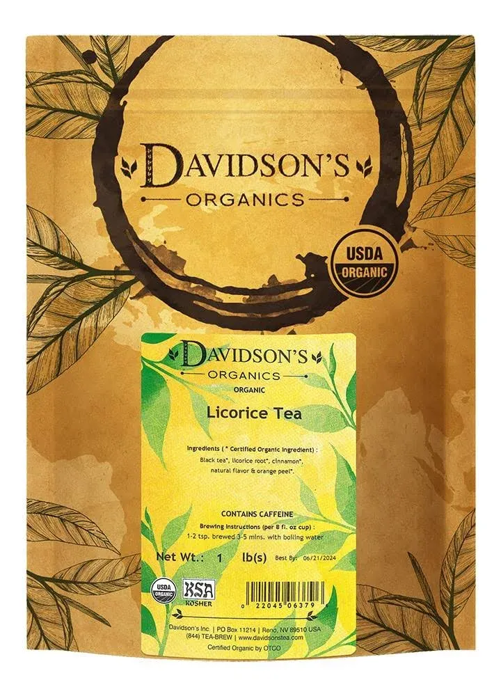 Davidson Organic Tea 6379 Bulk Licorice Tea