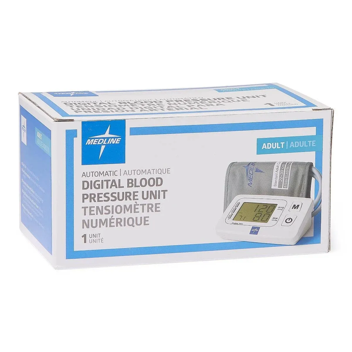 MEDLINE Digital Blood Pressure Monitor Unit Adult Cuff  MDS1001