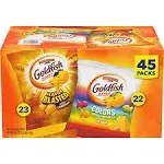 Goldfish Baked Snack Crackers, Xtra Cheddar/Colors, On the Go Packs - 45 pack, 0.9 oz packs