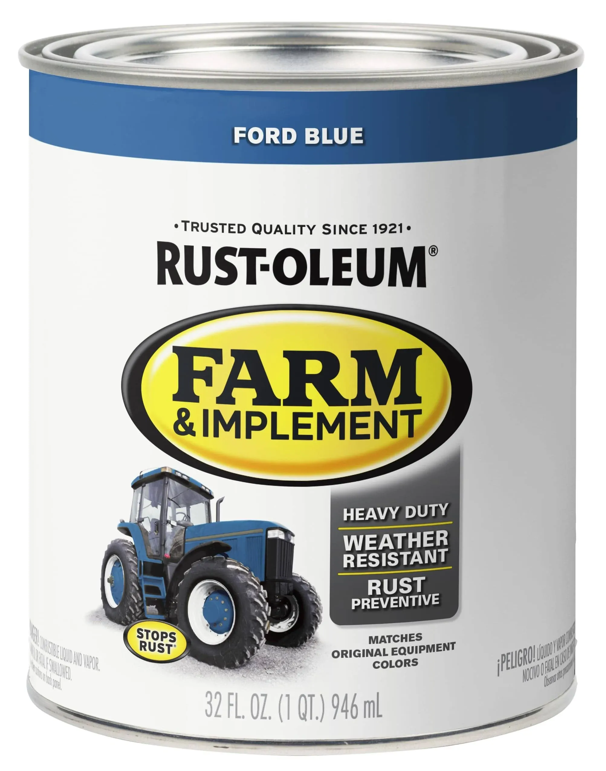 Rust-Oleum Farm & Implement Enamel Ford Blue, 1 Qt.