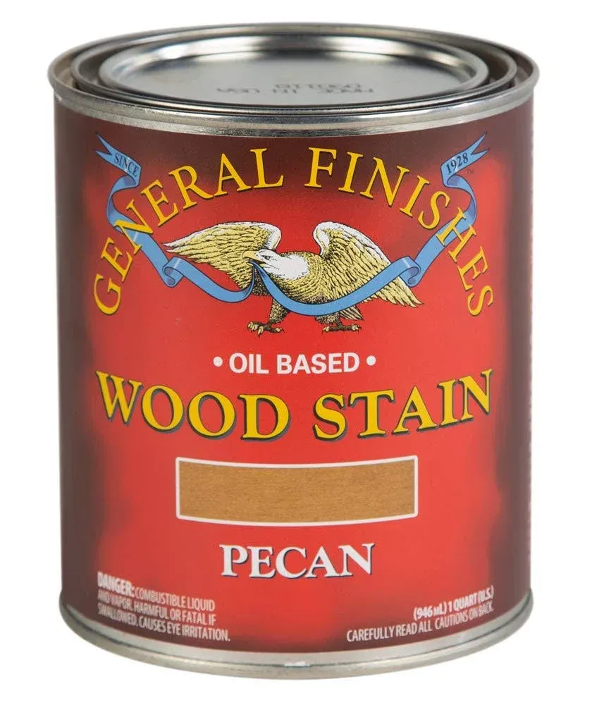 General Finishes Wood Stain - Oil Based - Pecan - Quart