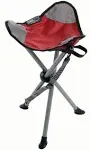 TravelChair Slacker Tripod Stool, Red/Cool Gray