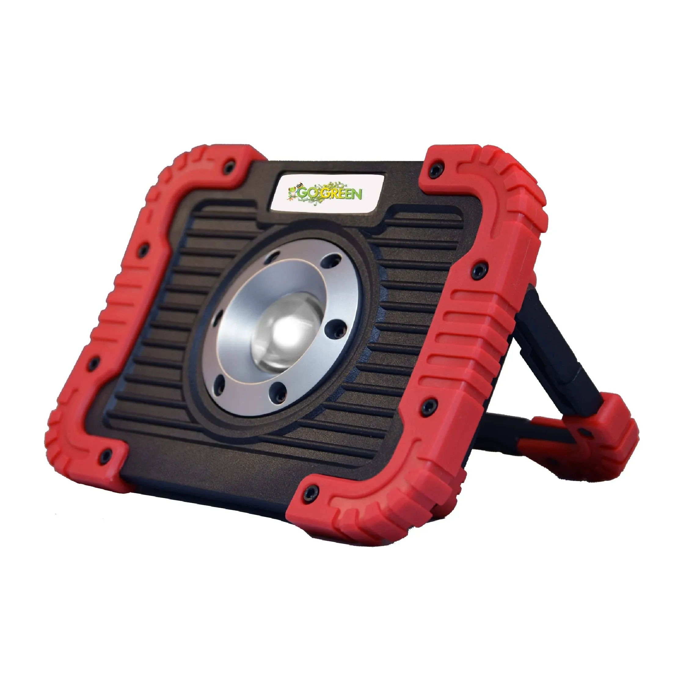 (GG-113-CYWL) Cyclops Work Light, Professional 1200 Lumens Emergency Work Light, Battery Powered COB LED Lamp, Red/Black