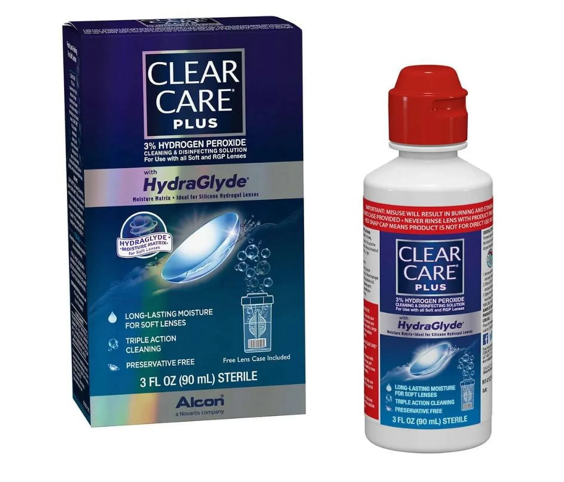 Clear Care Plus Cleaning Disinfecting Solution