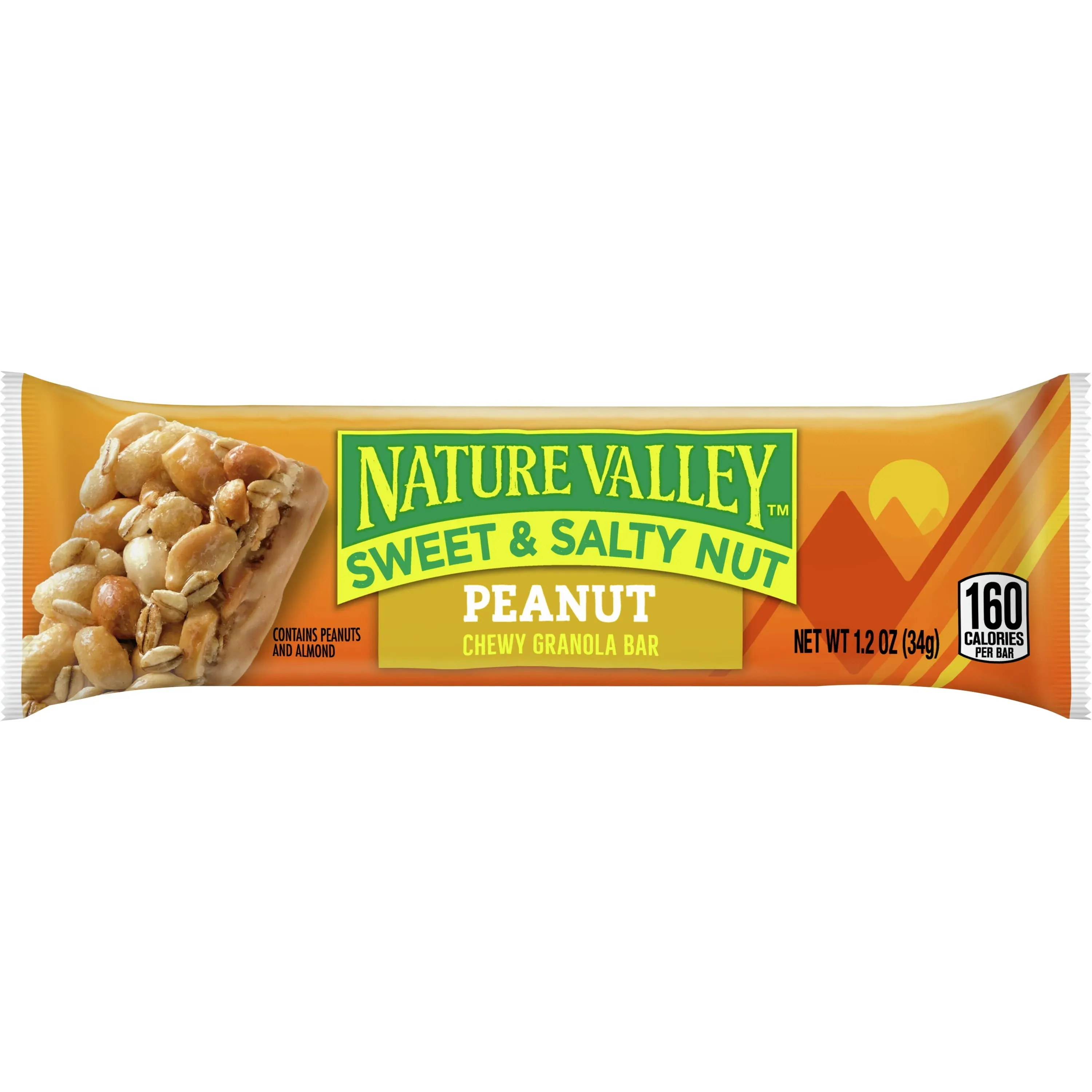 Nature Valley - Granola Bars, Sweet and Salty Nut Peanut Cereal, 1.2 oz Bar, 16/Box