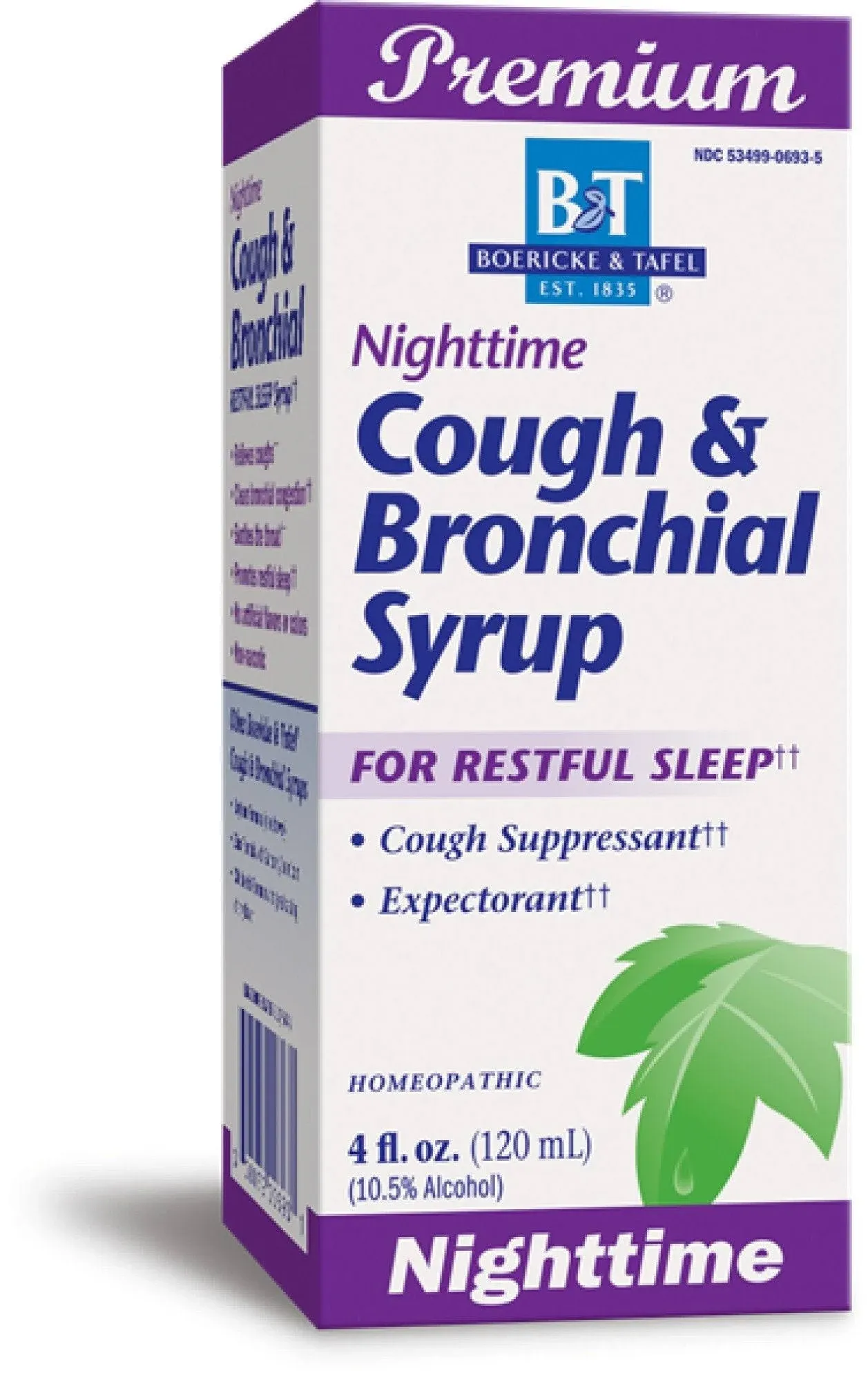 Boericke & Tafel Nighttime Cough & Bronchial Syrup 4 fl oz