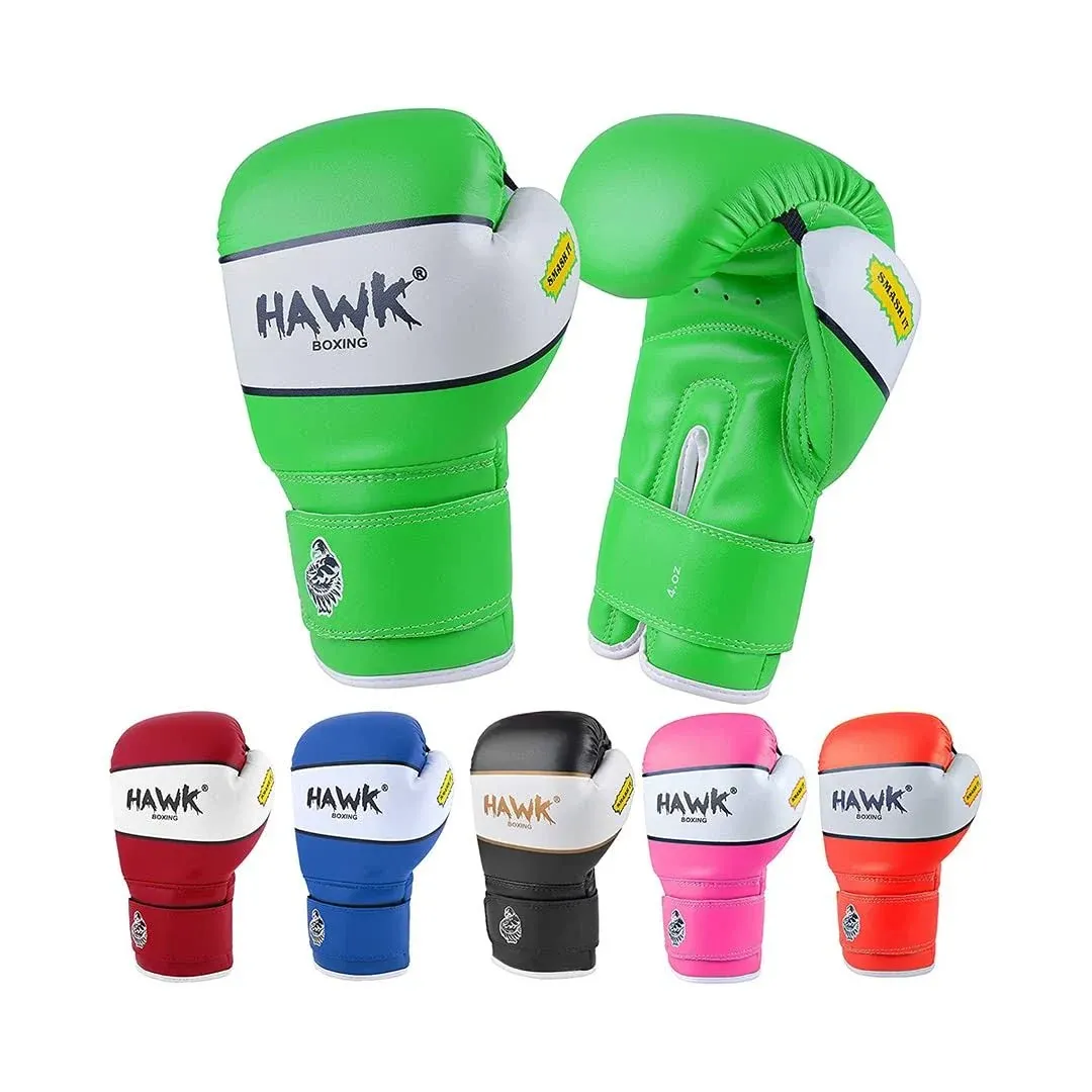 Hawk Sports Kids Boxing Gloves for Full Punching &amp; Blocking Power, 4 oz - BLUE