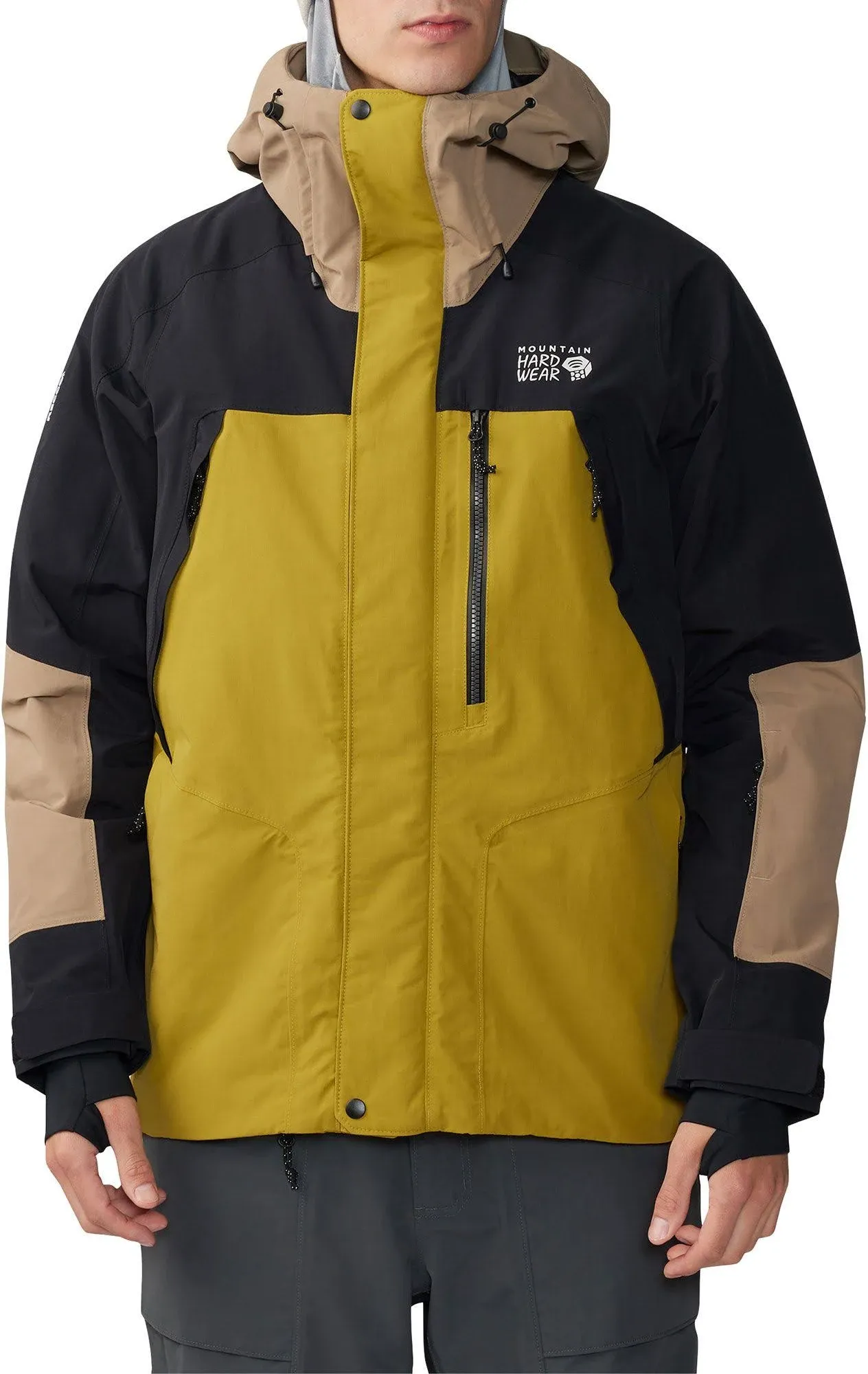 Mountain Hardwear First Tracks Insulated Jacket - Men's Dark Bolt/Trail Dust, XXL