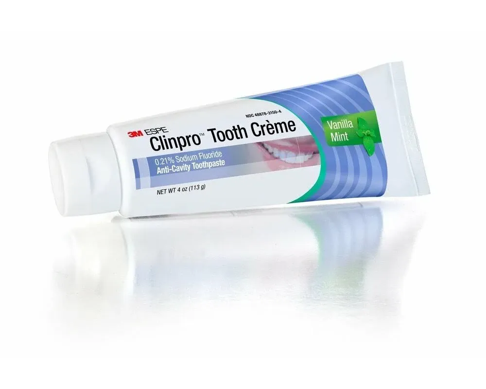 3M Clinpro Tooth Creme 0.21% Sodium Fluoride Anti Cavity Toothpaste, Vanilla Mint