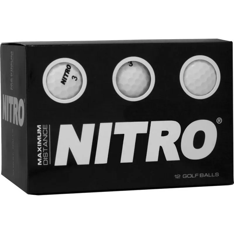 Nitro Maximum Distance Golf Balls 12 Pack