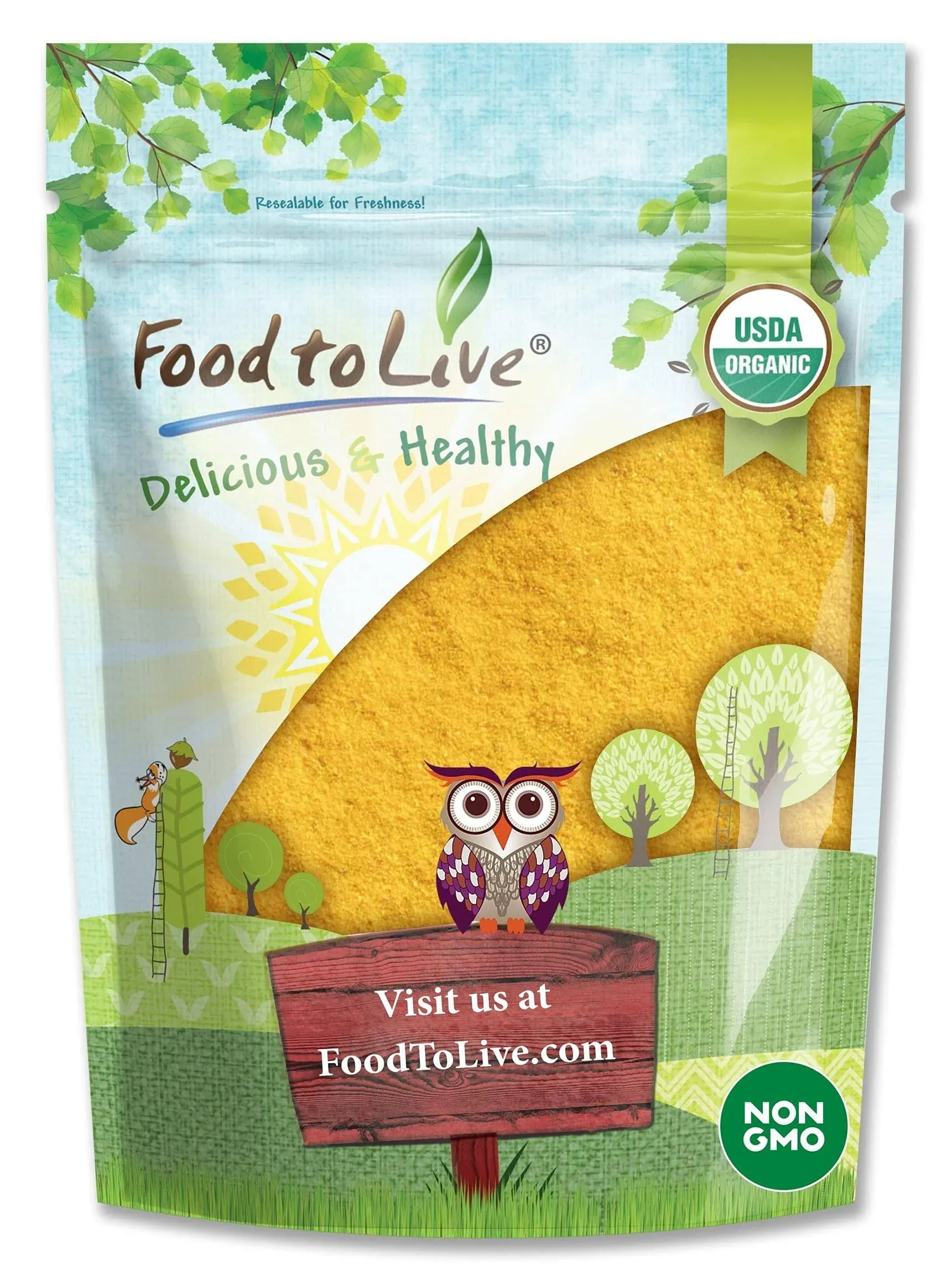 Food to Live Organic Mango Powder, 1 Pound - Non-GMO, Made from Raw Dried Fruit, Unsulfured, Vegan, Bulk, Great for Baking, Juices, Smoothies, Yogurts, Contains Maltodextrin, No Sulphites