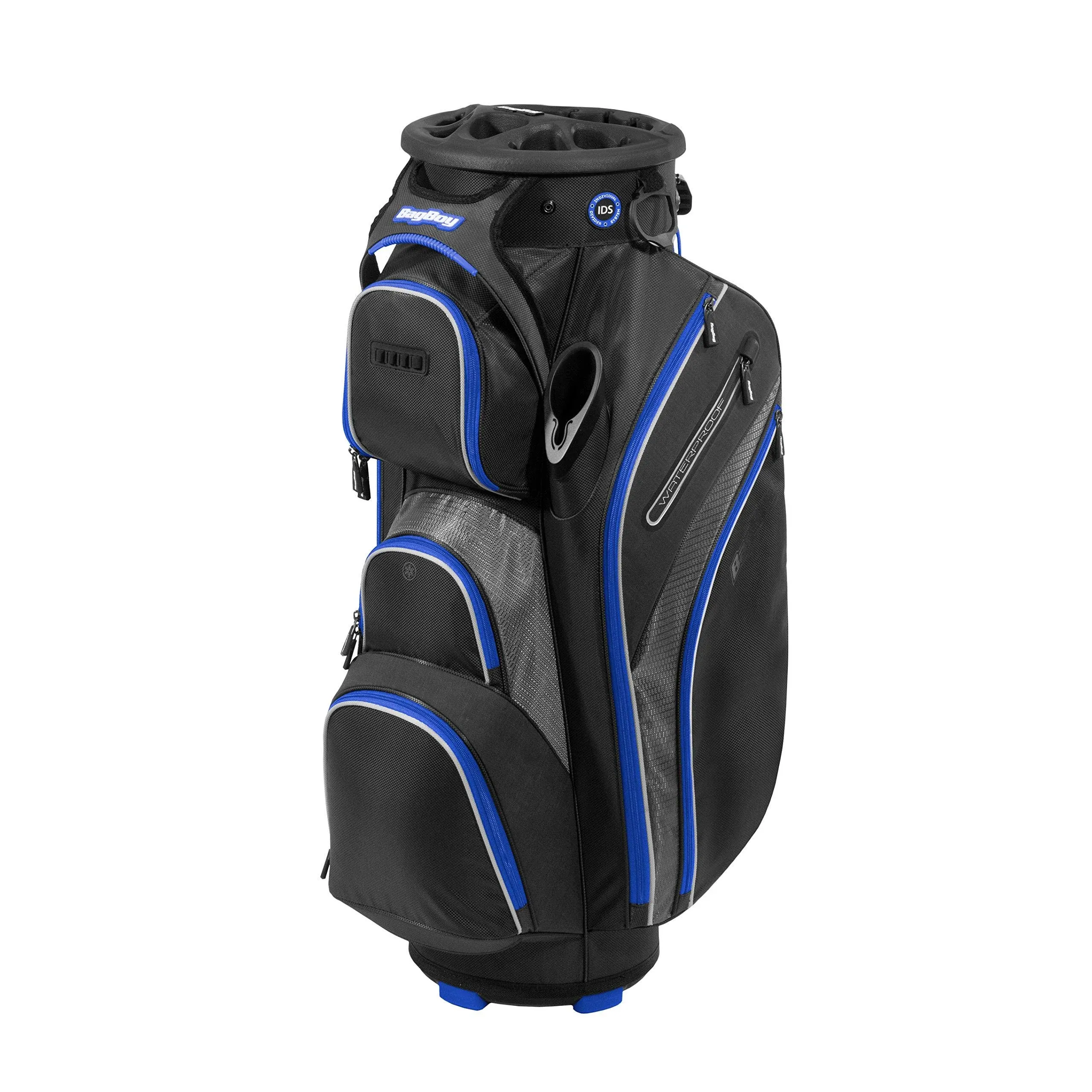 BagBoy Revolver XP Cart Golfing Bag (BB37644) Black/Blue 14 Way - New In Box!