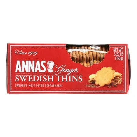 Anna's Ginger Thins 5.25 oz Box - 12ct Case