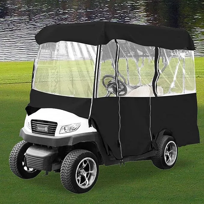 Kweetle Golf Cart Cover 78.7&#034; 4-Sided Golf Cart Enclosure Club Car EZGO Yamah...