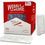 Wobble Wedges Flexible Plastic Shims, 30 Pack - MADE IN USA - Multi-Purpose Shim