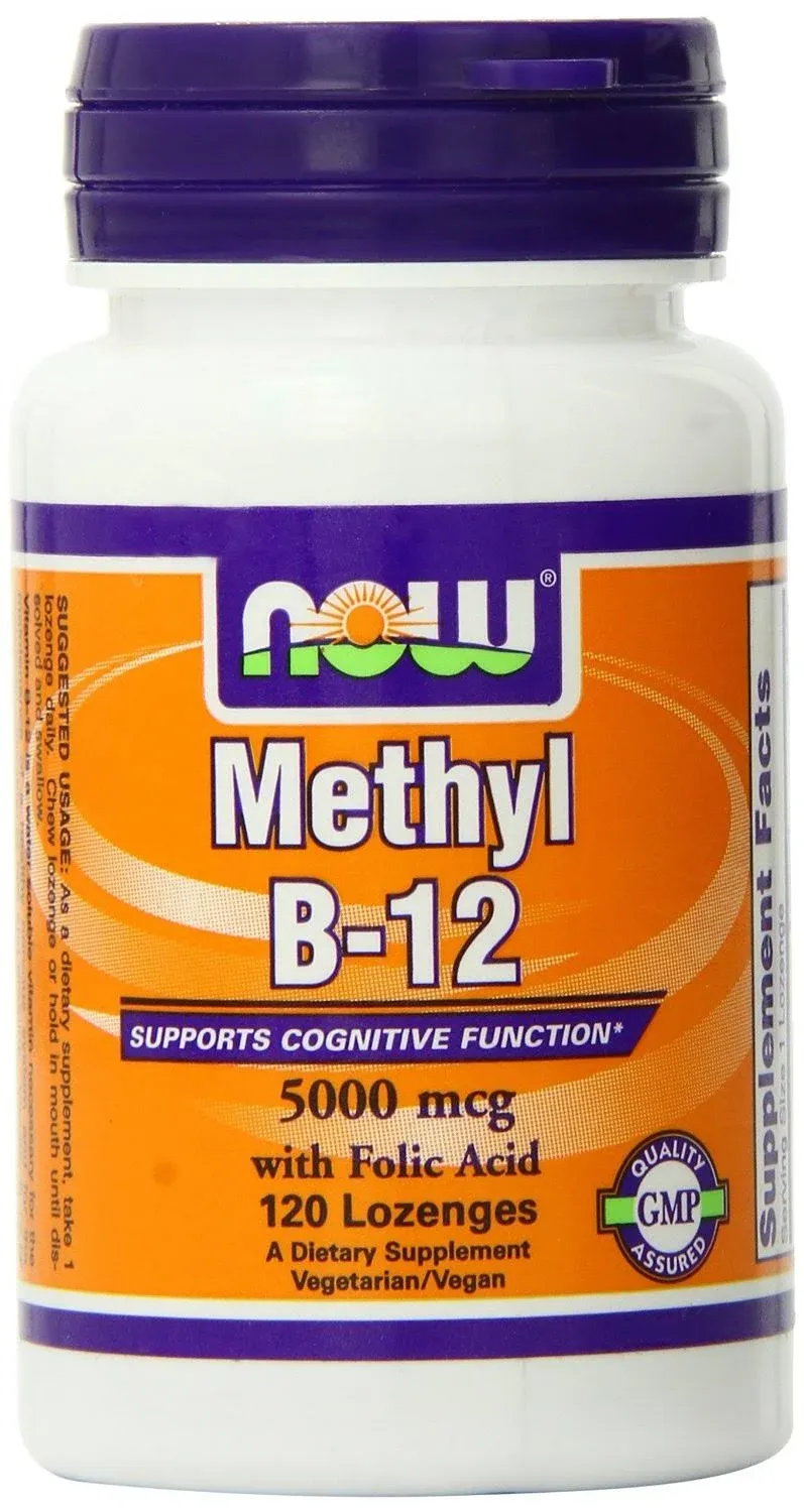 NOW Foods Methyl B12 5000 mcg., 120 Lozenges