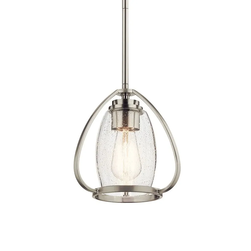 Kichler Tuscany Mini Pendant Brushed Nickel 1 Light 44058NI