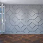 Ekena Millwork 39 "W x 23 3/8"H x 3/8"T Large Cameron Decorative Fretwork Wall Panels in Architectural Grade PVC