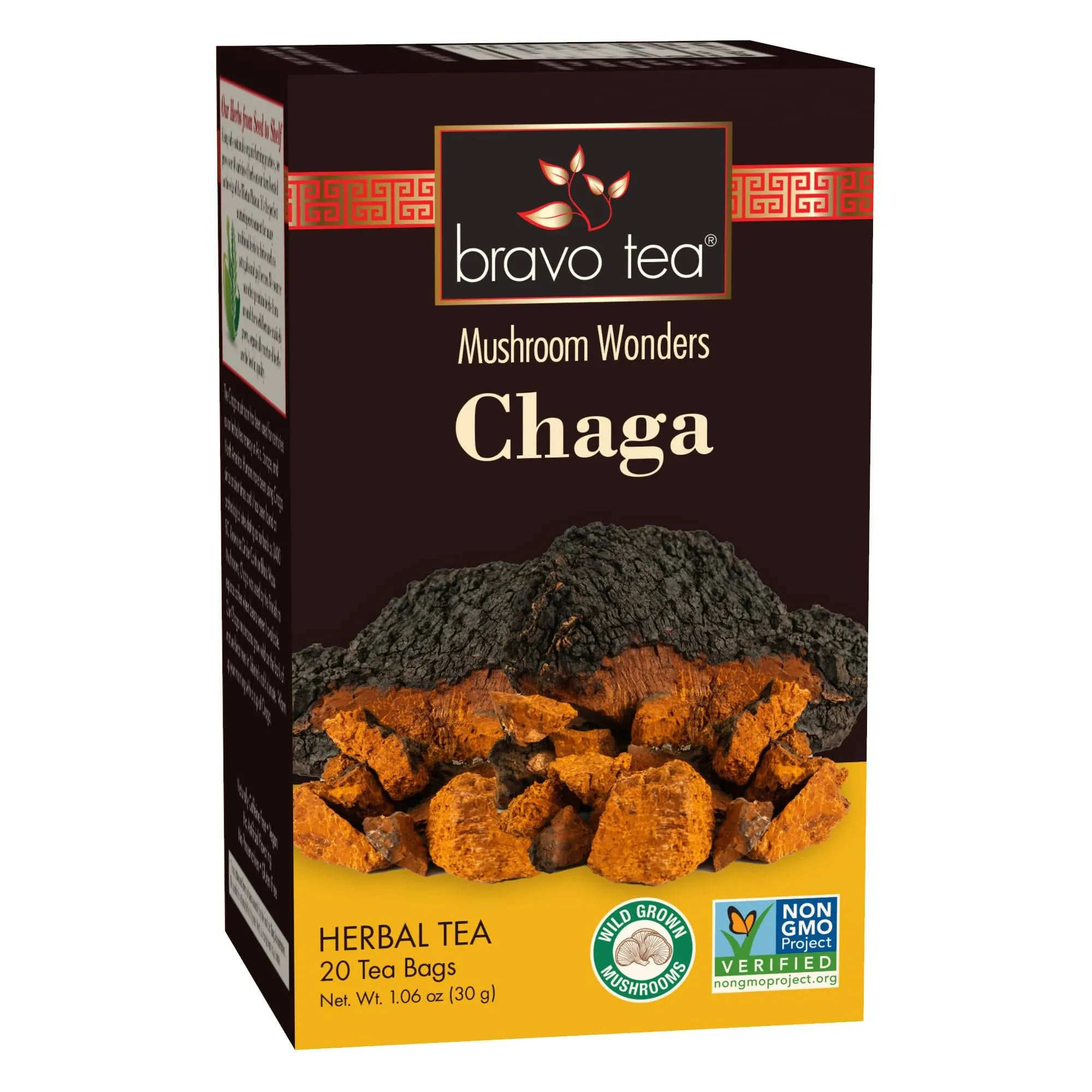 Herbal Tea, Mushroom Wonders, Bravo Chaga