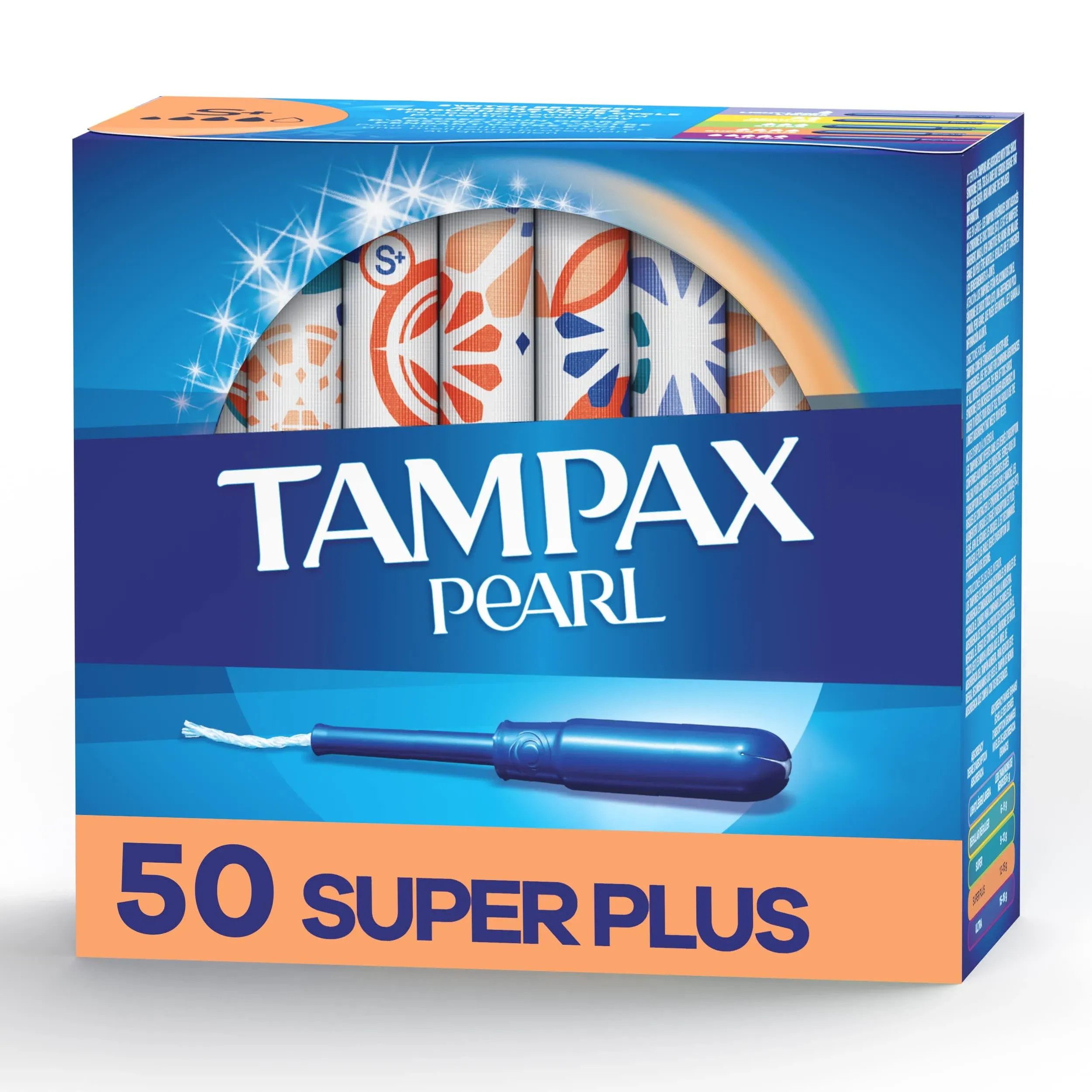 Tampax Pearl Tampons with LeakGuard Braid, Super Plus Absorbency, 18 Count