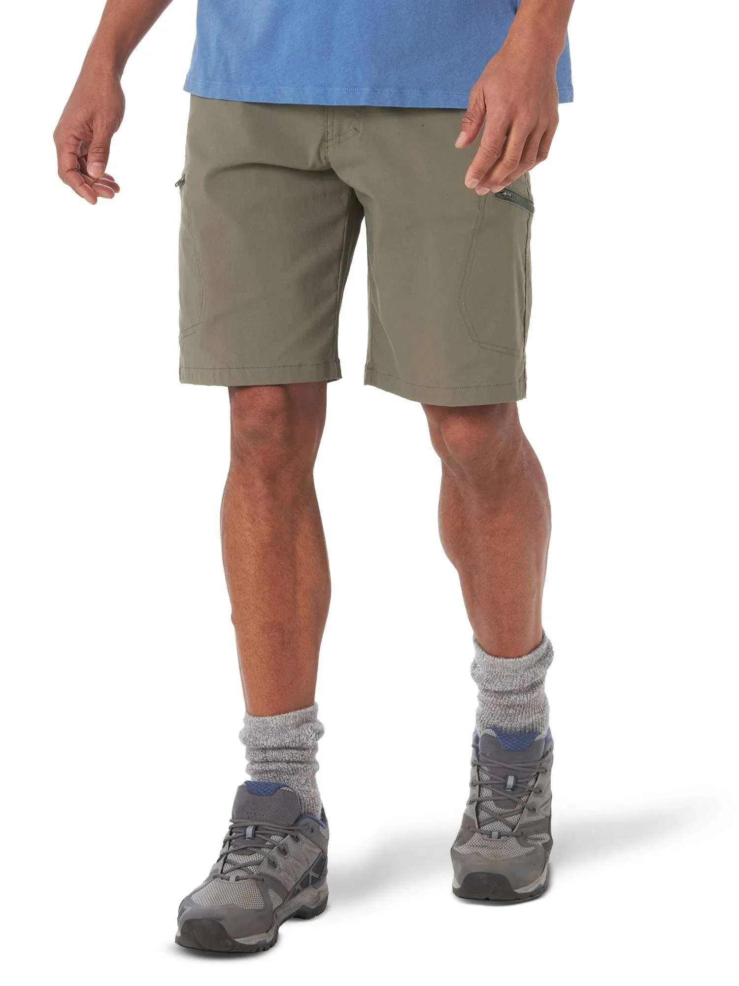 Wrangler Authentics Mens Performance Comfort Flex Cargo Short | Earth Green | 40