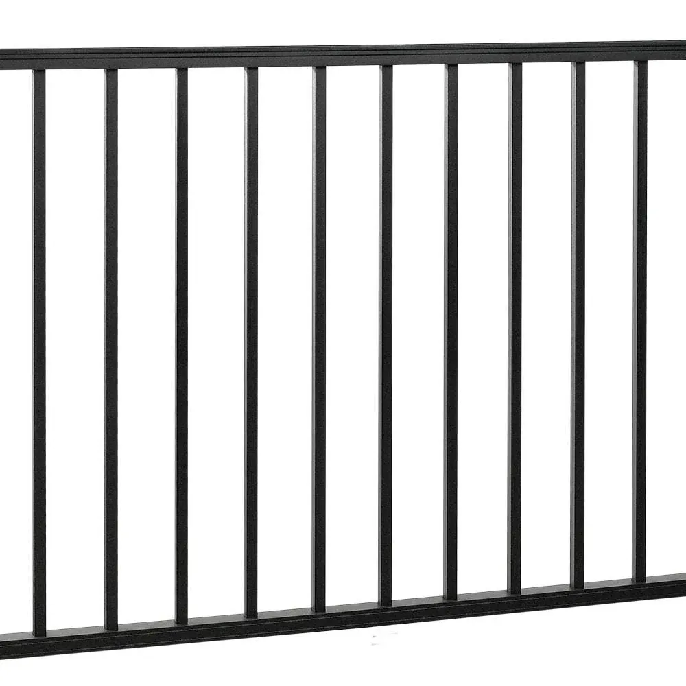 Trex Signature Aluminum Rail Panel w/ Square Balusters - 36" - 6 ft Horizontal Rail