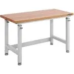 UltraHD Adjustable Height Heavy-Duty Wood Top Workbench - Granite