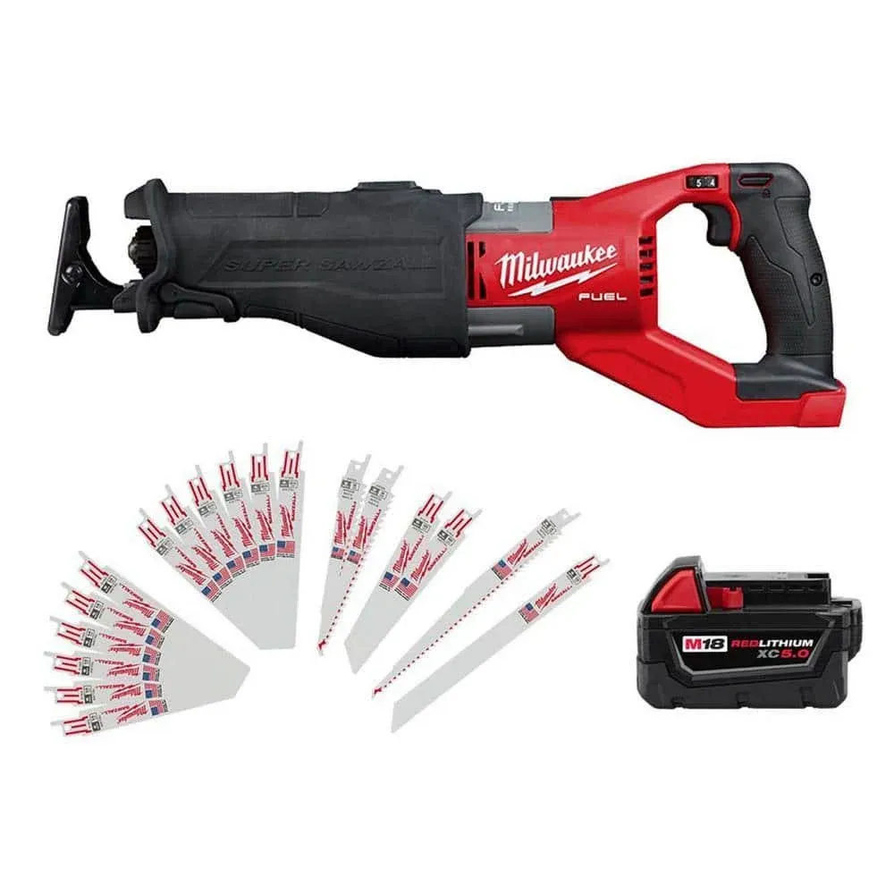 Milwaukee M18 Fuel 18V Lithium-Ion Brushless Cordless Super Sawzall Orbital ...