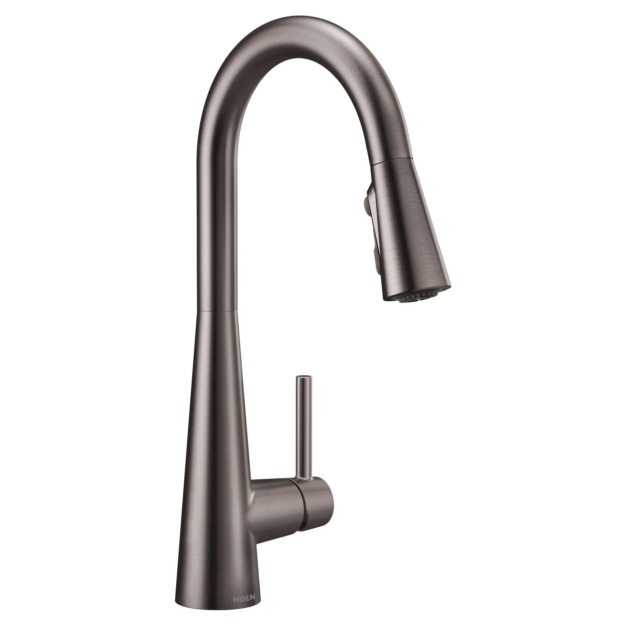 Moen 7864EWBLS Sleek Black Stainless One-Handle Pulldown Kitchen Faucet