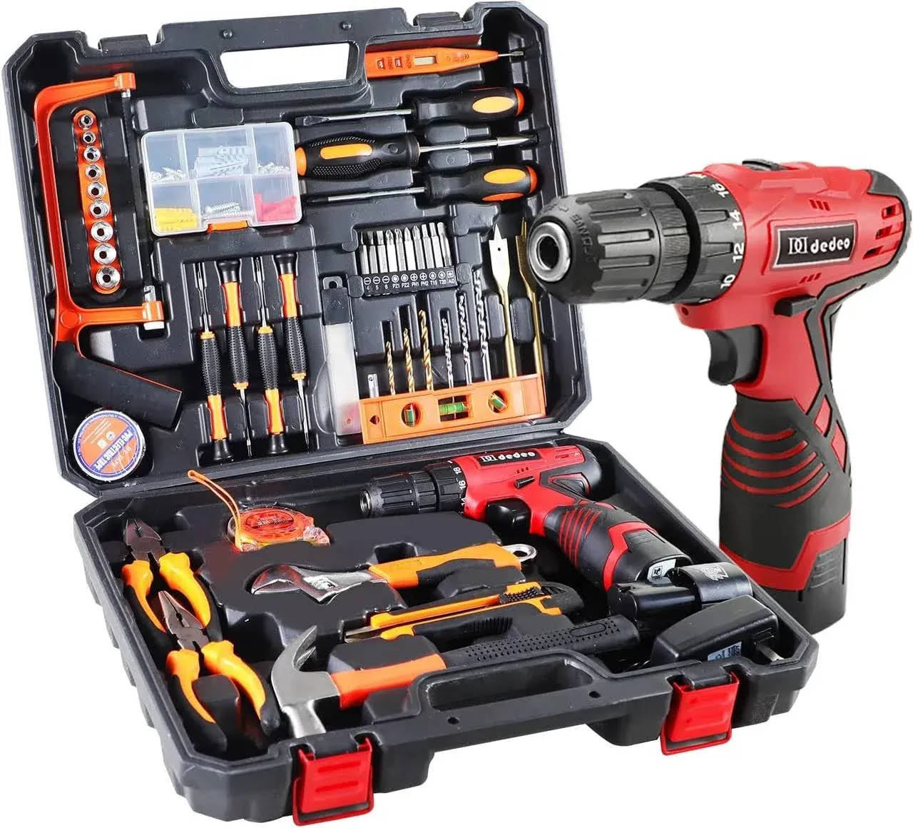 21V Cordless Drill Mechanics Tool Set - 108 Piece Kit