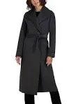 TAHARI Women's Peacoat Wool Blend Double Face Winter Trench Coat