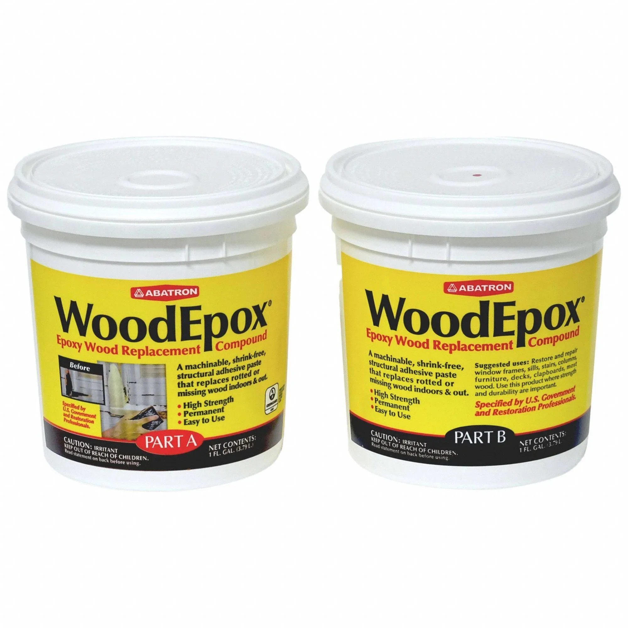 WoodEpox Epoxy, Wood Filler, 2-Gallons