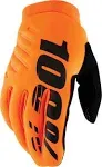 100% Brisker Gloves - Fluo Yellow - Medium